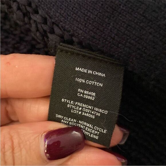 Theory 100% cotton Women's Black Open-Front Sweater, S - Picture 8 of 8